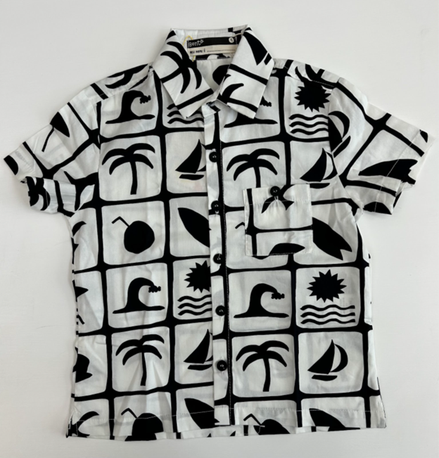 Camisa Diseño Blanco-negro